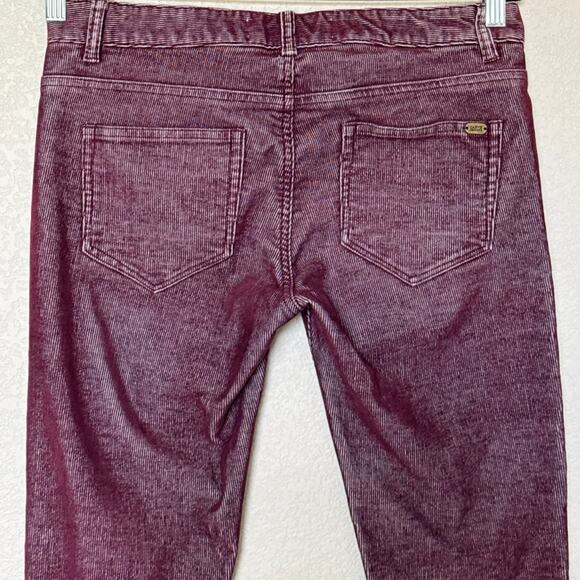 Carve Designs Women’s Skinny Corduroy Pants Size 4 Maroon Heathered Spice EUC - Picture 10 of 14